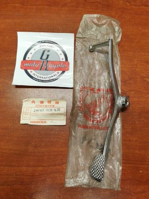 NOS Honda S90 CL90 GEARSHIFT PEDAL LEVER ARM 24700-028-670 SUB 24700-111-970 H75