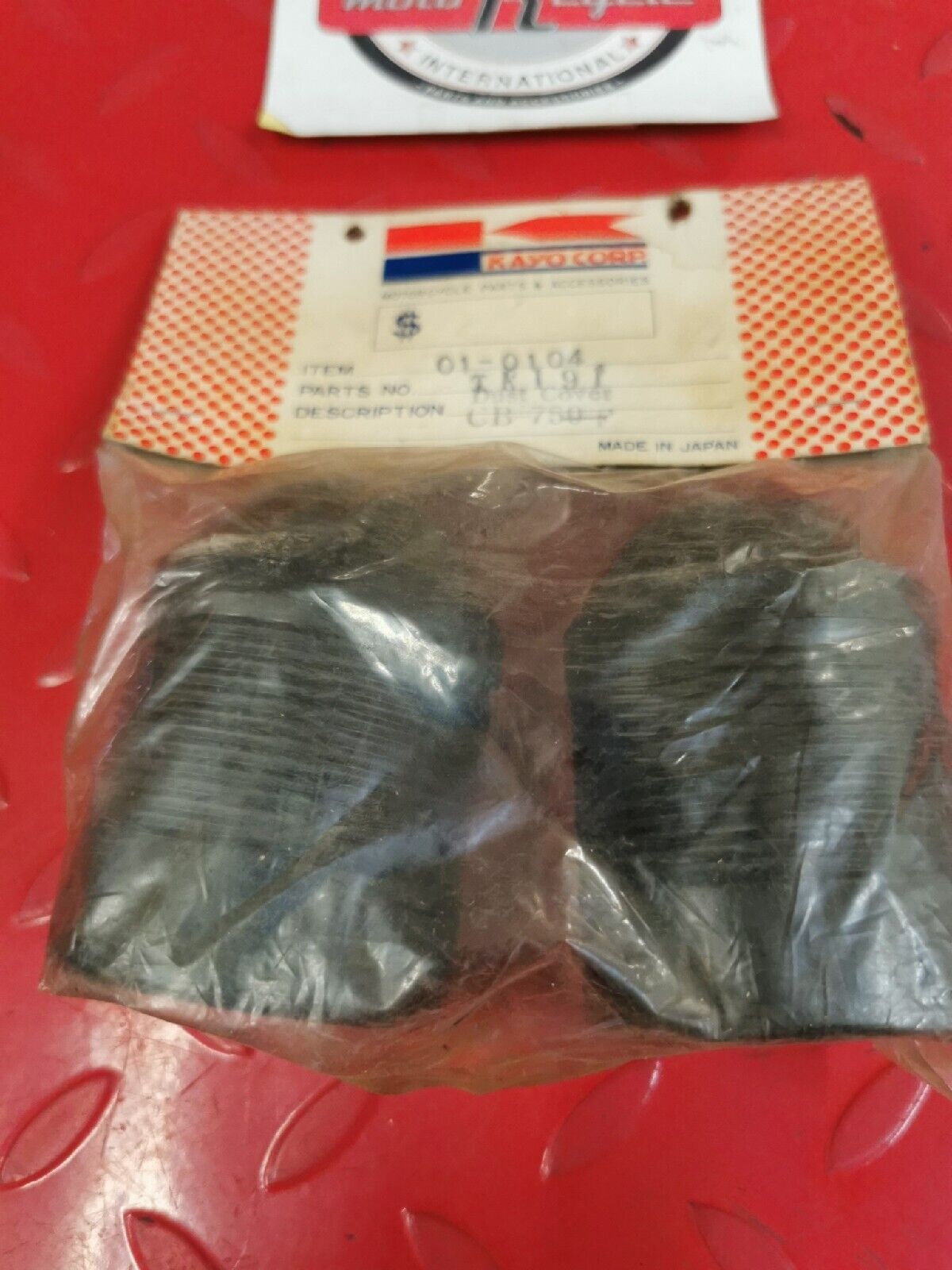 NOS KAYO HONDA CB750F Rubber Front Fork Dust Cover boots  TK-191  J15