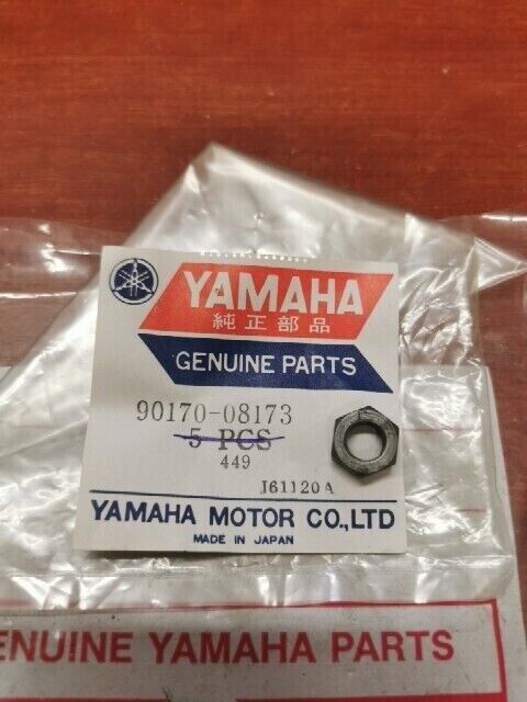 NOS Yamaha BT1100 SR500 XT500 XV1000 XV1100 HEXAGON NUT 90170-08173-00 Y162