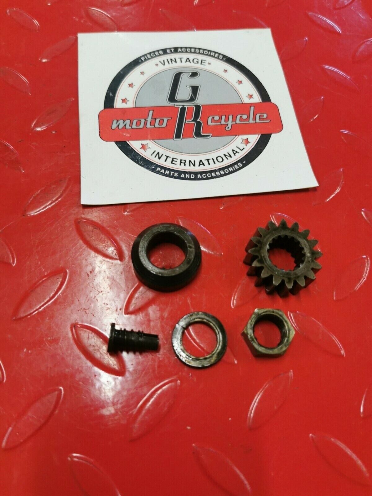 Honda XL100S 1982 primary drive gear nut washer