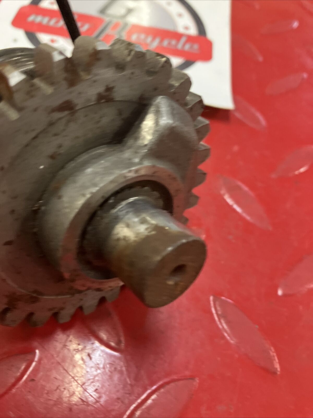 Yamaha RD400 1977 kickstarter kick starter shaft spindle gear 278-15660-01-00 2