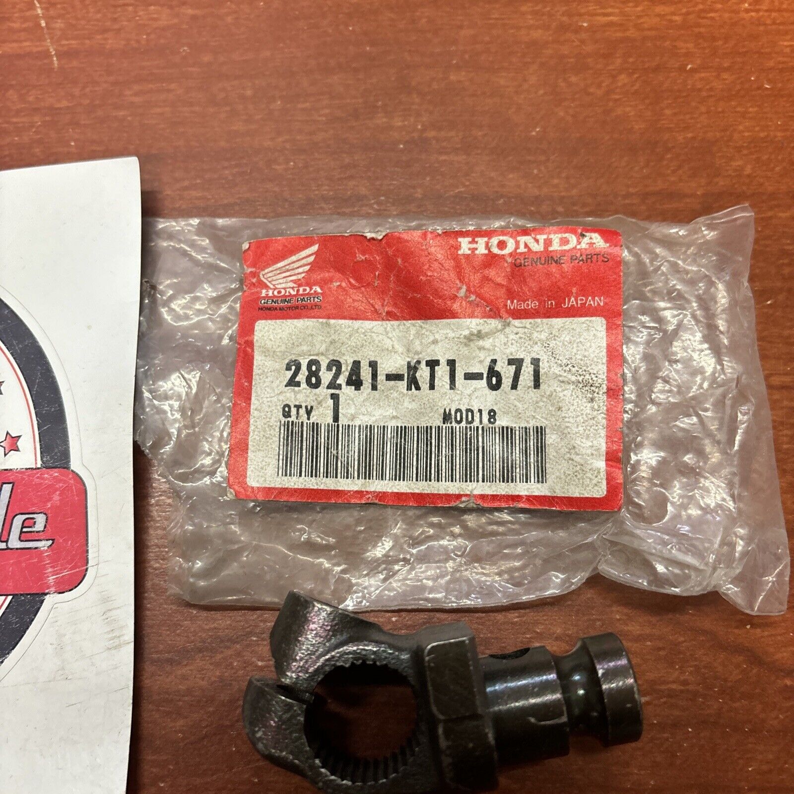 NOS Honda XLR250R XR250L XR250R KICK ARM JOINT 28241-KT1-671 H166