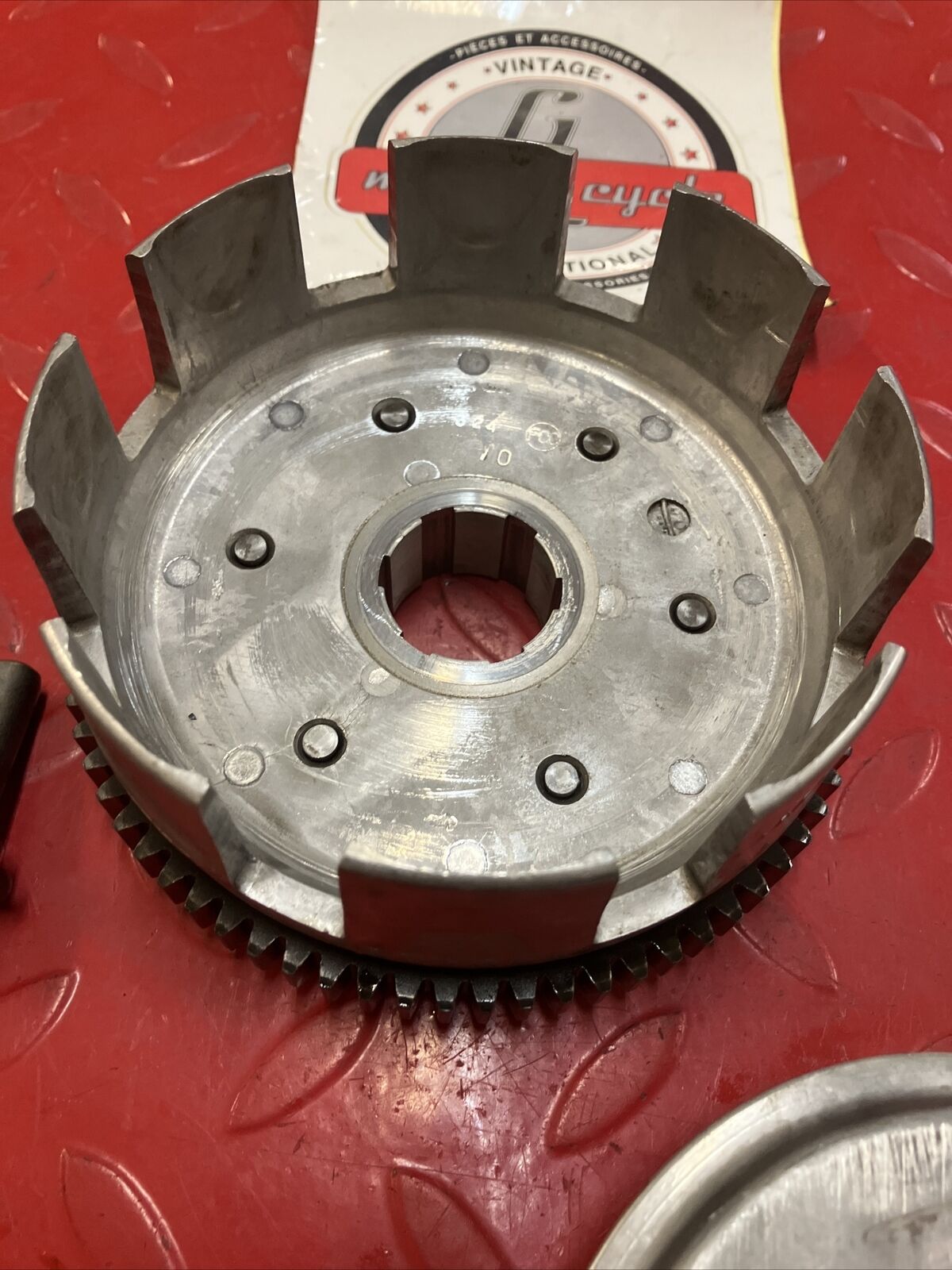 Honda XL100 1977 complete clutch outer center hub basket plate 22100-324-000 2