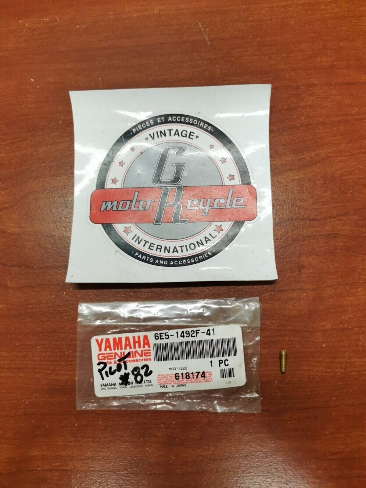 NOS Yamaha pilot jet (#82) 6E5-1492F-41-00 Y92