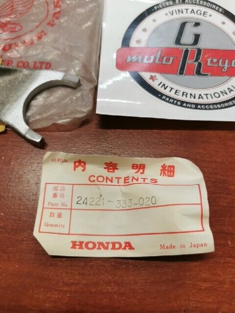 NOS Honda CB350F F1 LEFT GEARSHIFT FORK 24221-333-020 H75