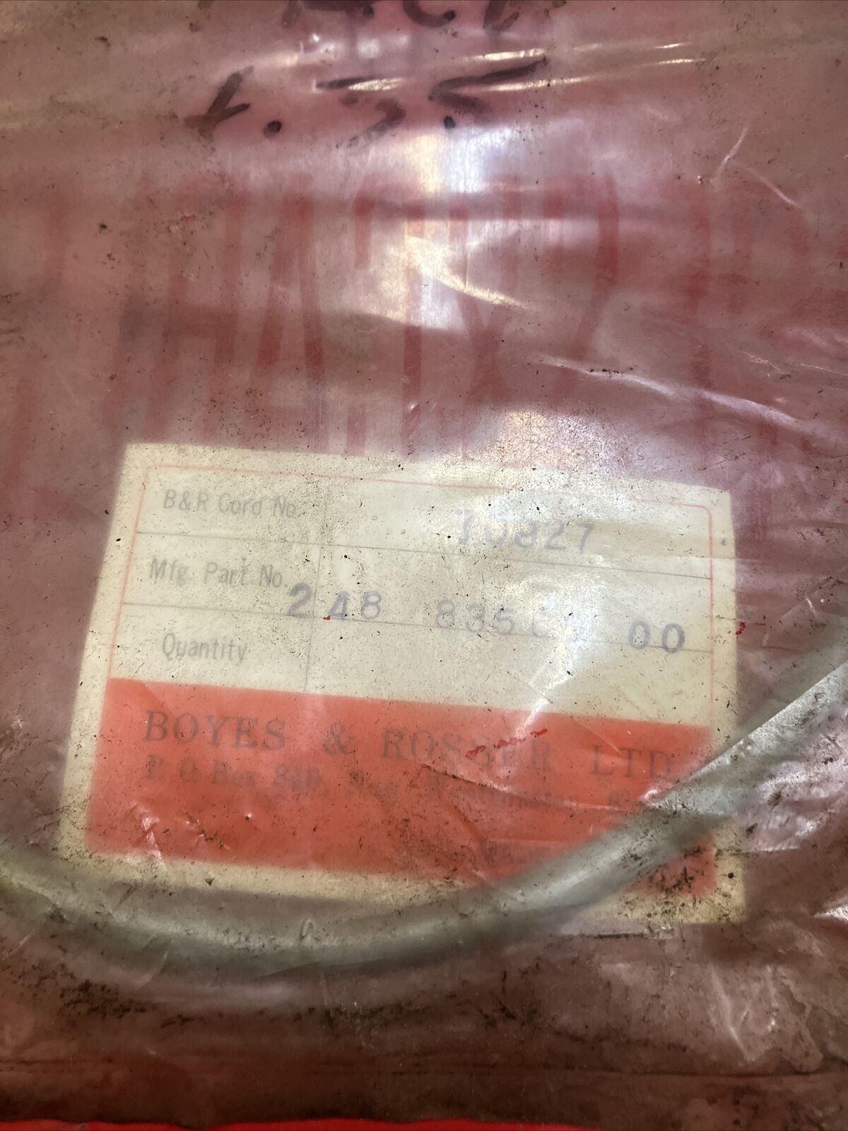 NOS Yamaha Tachometer cable 248-83560-00-00 Superseded by 3T2-83560-00-00 Y35