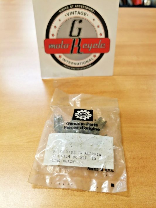 NOS BOMBARDIER PUCH MAXI  DRIVE CHAIN LOCKING LINK  760-011-400  P1