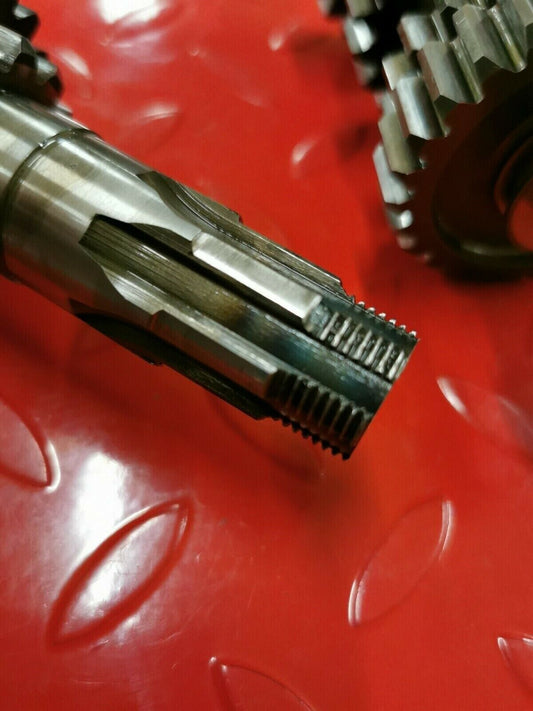 Suzuki RM250 1990 transmission mainshaft countershaft main counter shaft gear