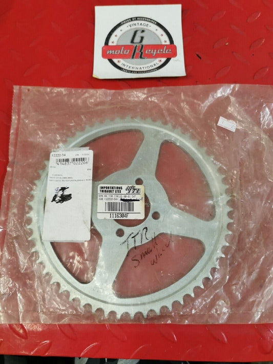 NOS YAMAHA TT-R 125 2000 2001 REAR SPROCKET  54 TEETH STEEL 428 12222-54 J17