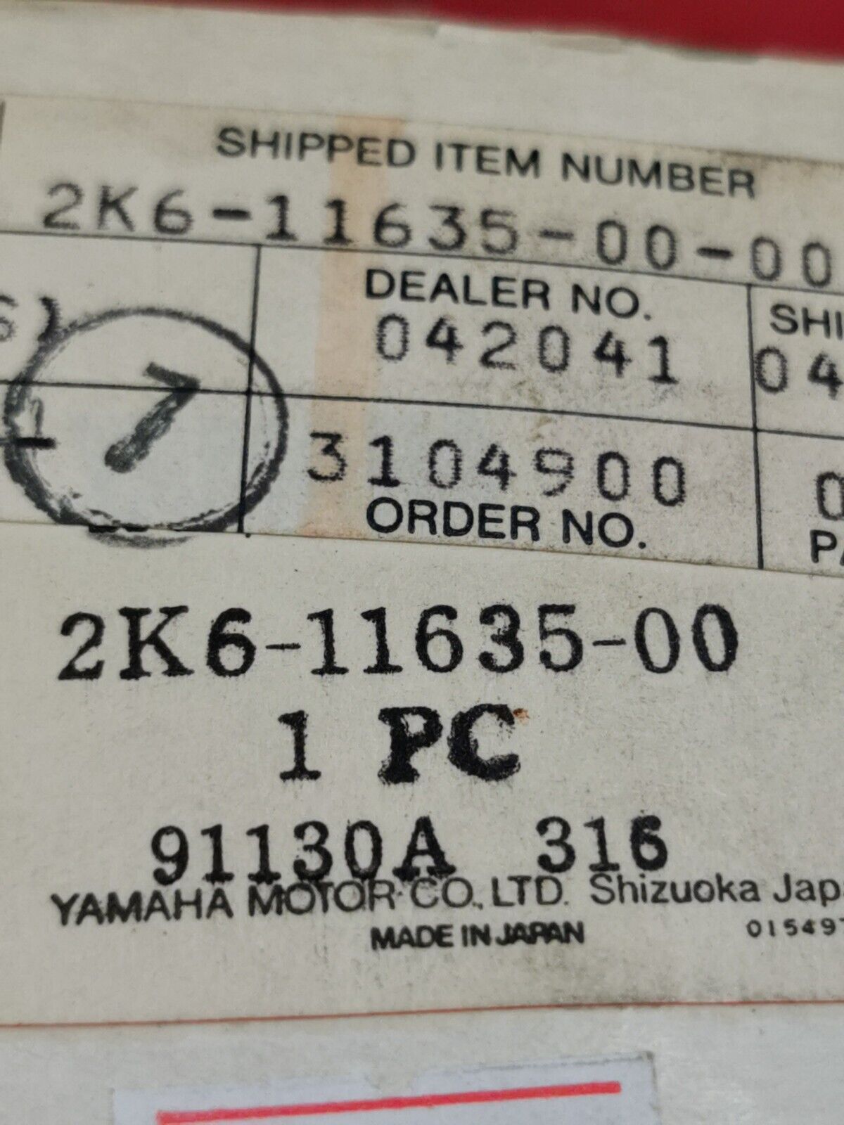 NOS YAMAHA YZ125 1978 - 1980 PISTON 1 O/S 0.25 2K6-11635-00-00 Y34