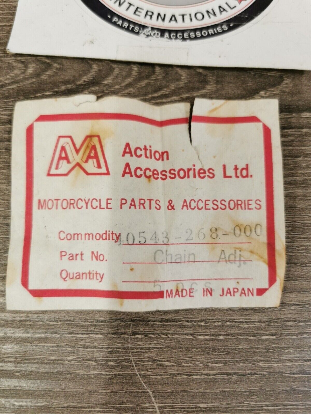 NOS M A HONDA CB72  CB77 ADJUSTER  DRIVE CHAIN 40543-268-000 J29