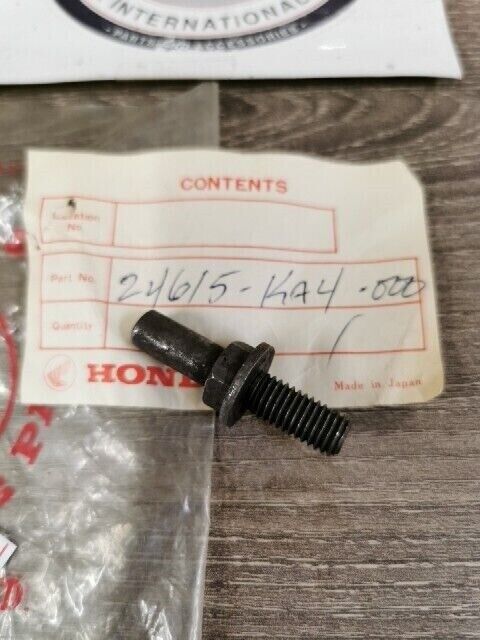 NOS HONDA ATC125M ATC200X CR250R CR450R RETURN SPRING PIN BOLT 24615-KA4-000 H76