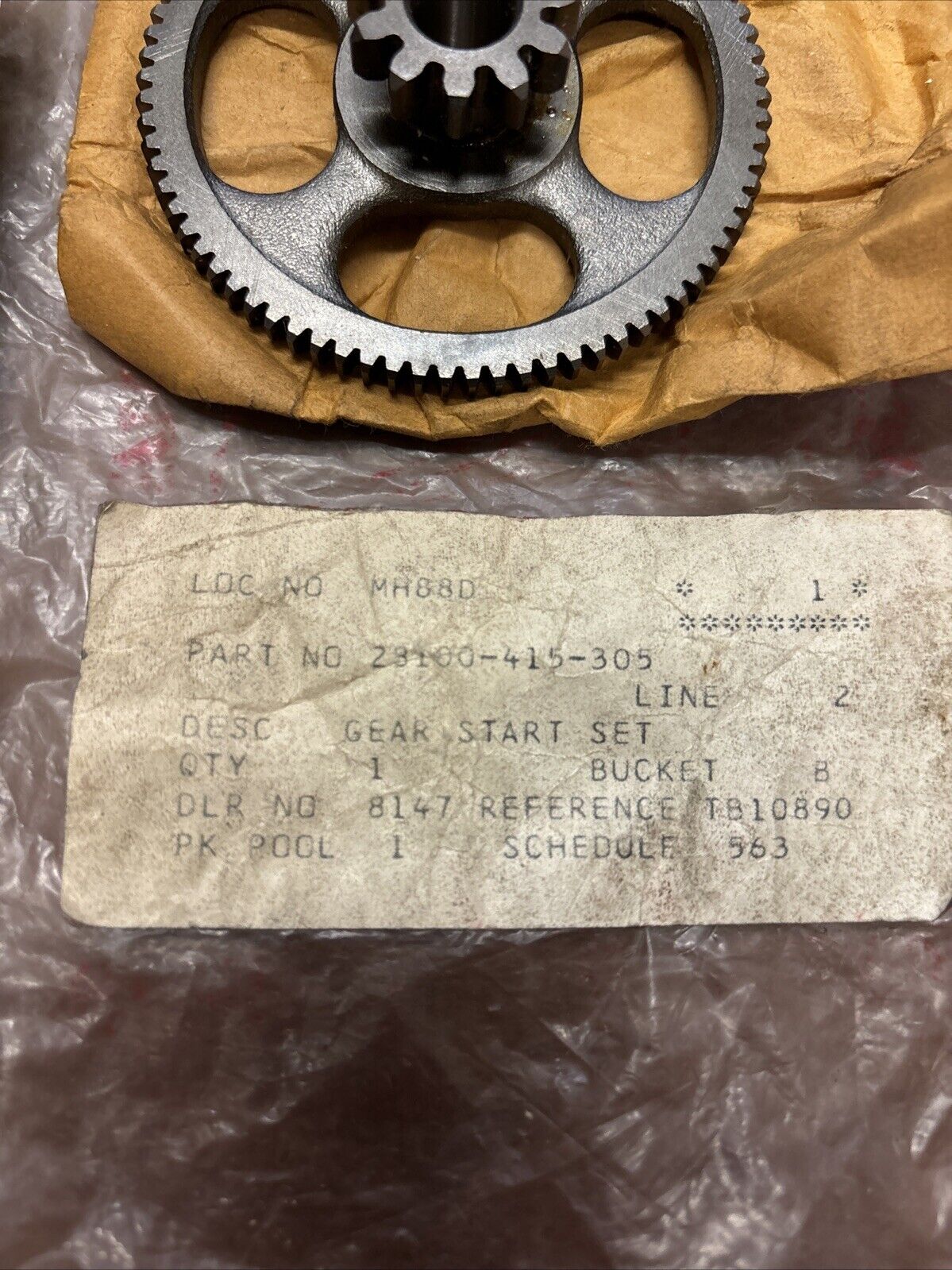 NOS Honda CX400E CX500 CX650 GL400 GL500 STARTER GEAR 28100-415-305 H169