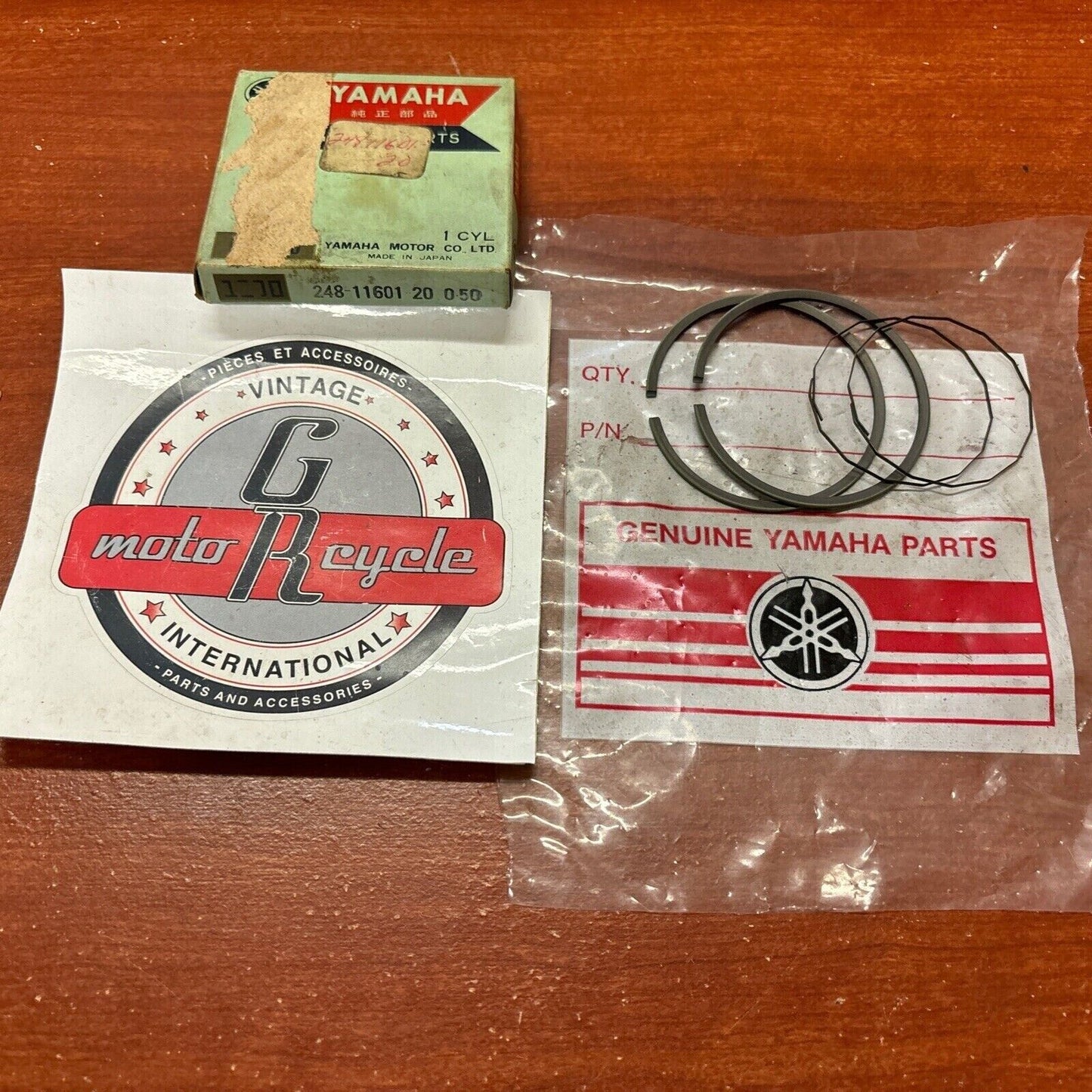 NOS Yamaha AT1 DS6 PISTON RING O/S 0.50 248-11601-20-00 SUB 479-11601-20-00 Y174