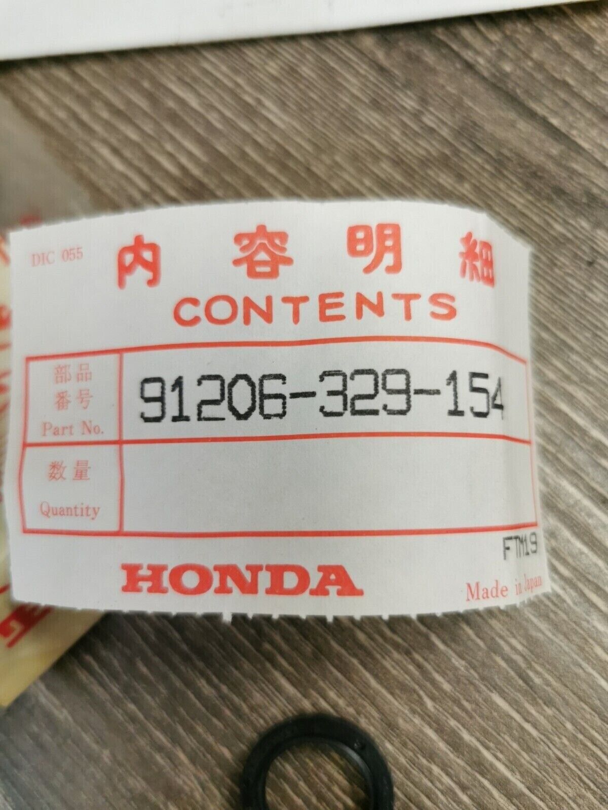 NOS HONDA DUST SEAL 16X22X3.2   91206-329-154  H55