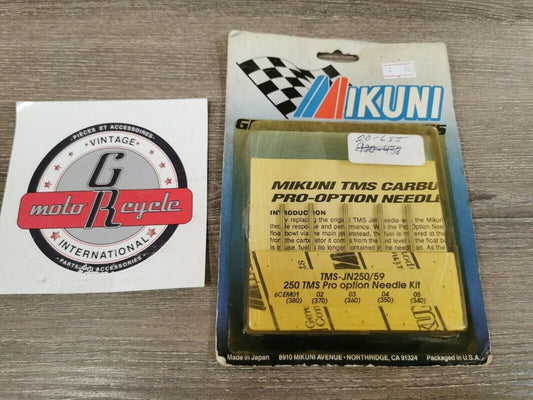 NOS MIKUNI  250 TMS PRO OPTION CARBURATOR NEEDLE KIT TMS-JN250/59 J20
