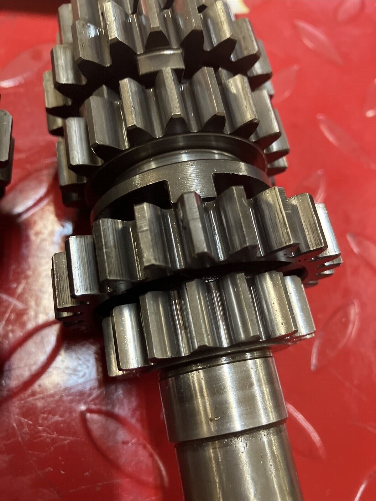 Honda CR250R 1986 transmission mainshaft countershaft main counter shaft gear 3