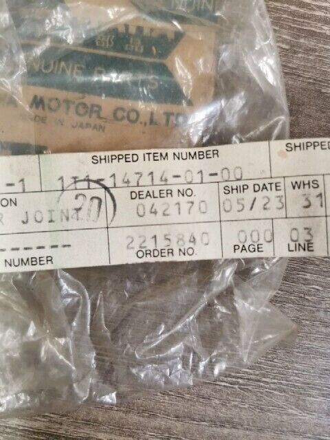 NOS YAMAHA VIRAGO XV750OU XV1100B XV750F GASKET MUFFLER 1T1-14714-01-00 Y156