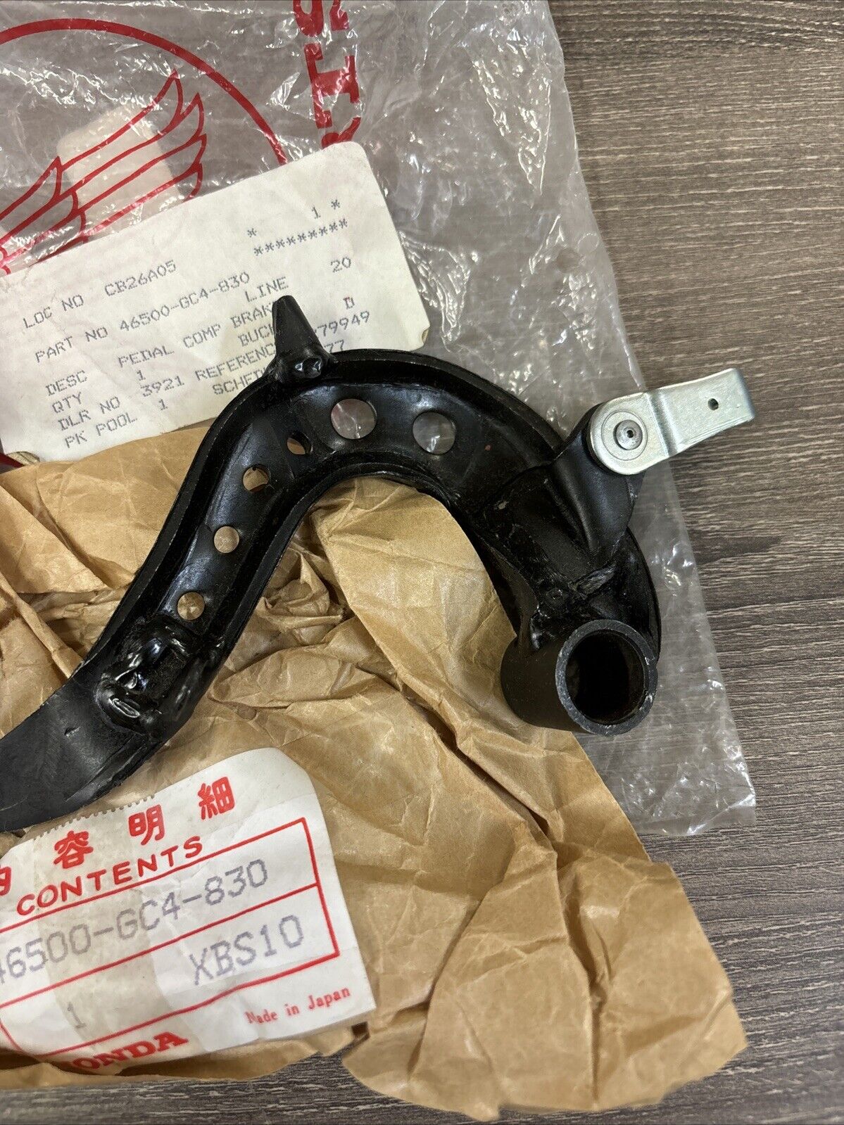 NOS Honda 1985 - 1991 1994 CR80R BRAKE PEDAL 46500-GC4-830 H115