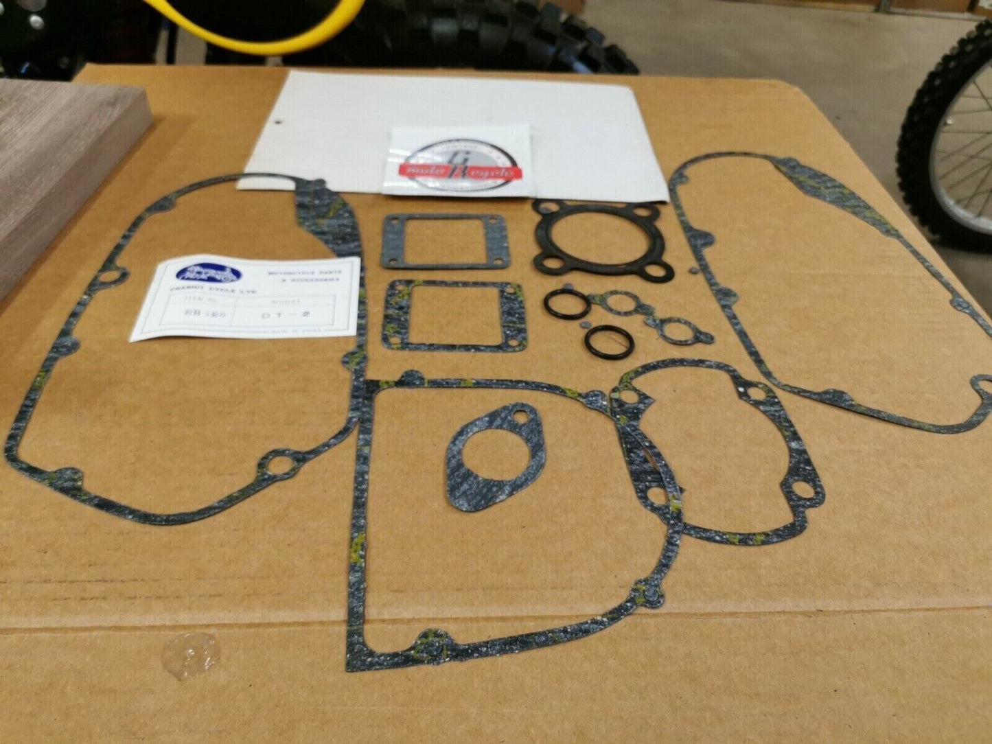NOS CHARIOT CYCLE DT2 INCOMPLETE GASKET KIT SET EB-125 J48