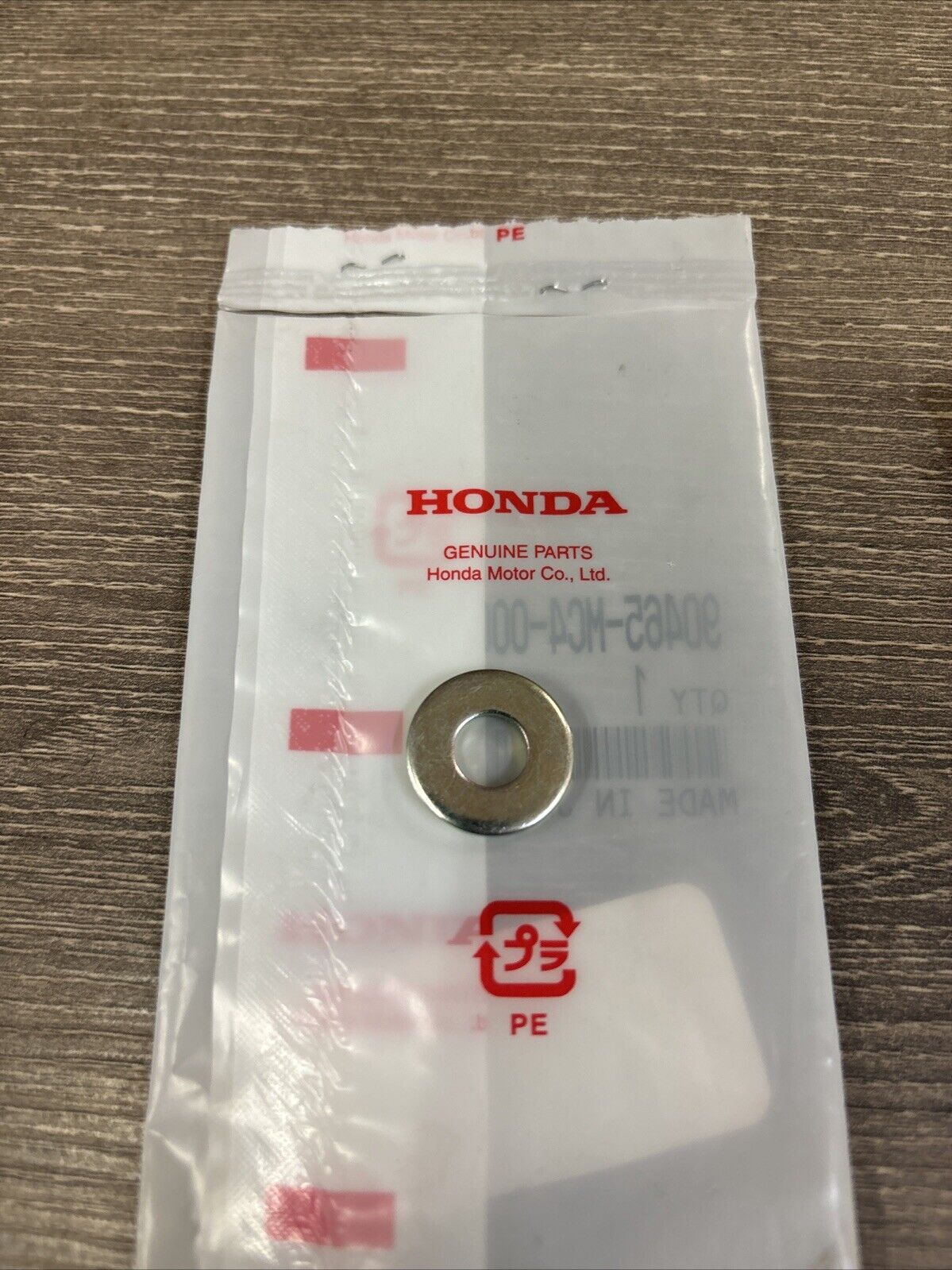 NOS Honda CB250F CBR250 CR125R CR250R CR500R CR80R WASHER 8MM 90465-MC4-000 H128