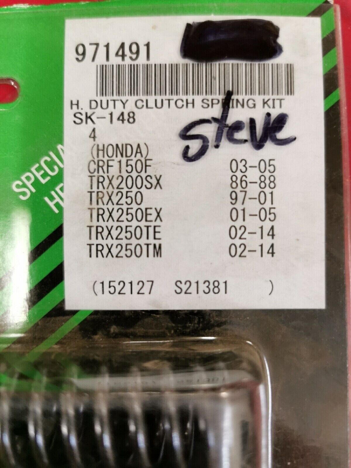 NOS VESRAH HONDA TRX200 TRX250 TRX250TE   CLUTCH SPRINGS SK-148  J13