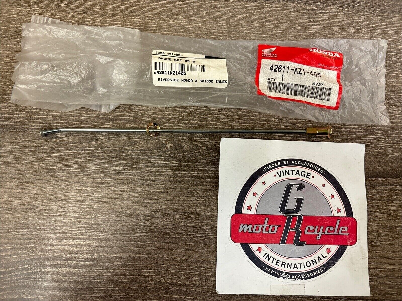 NOS Honda 1990 - 1996 XR250R REAR SPOKE SET B 42611-KZ1-405 H125