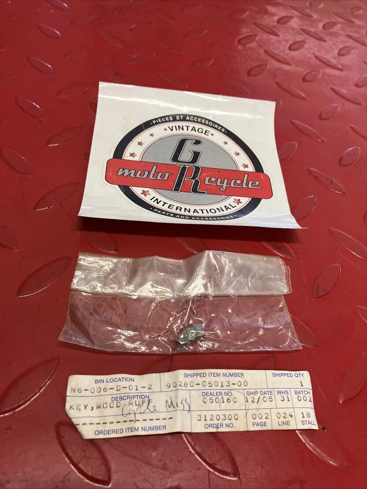 NOS YAMAHA WOODRUFF KEY 90280-05013-00 SUB BY 90280-05001-00 Y62