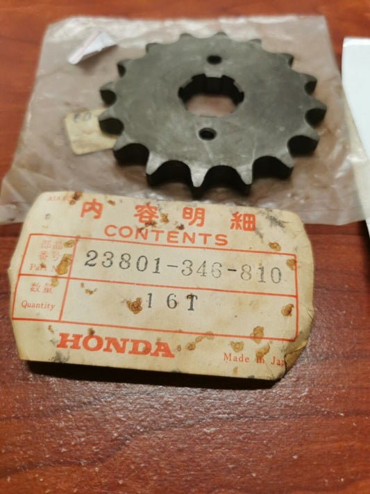 NOS Honda SL350 CL350 CL450 CB350 CB450 DRIVE SPROCKET (16T) 23801-346-810 H64