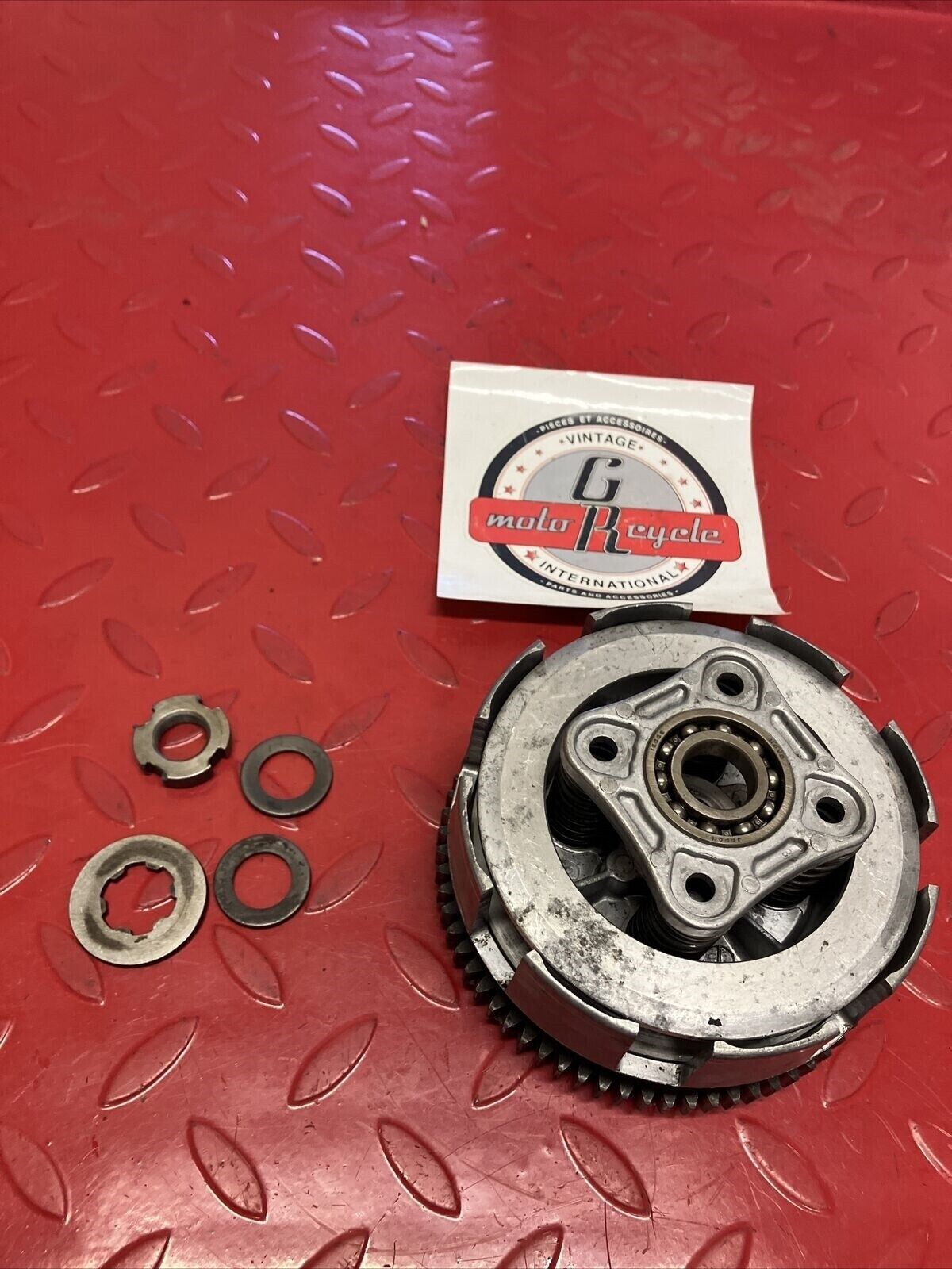 Honda XL200R 1984 clutch basket hub pressure plate 1983 2