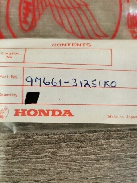 NOS HONDA XL100S 1979 1980 SPOKE A 11X205.5 97661-31251-K0 97661-31251K0 H81