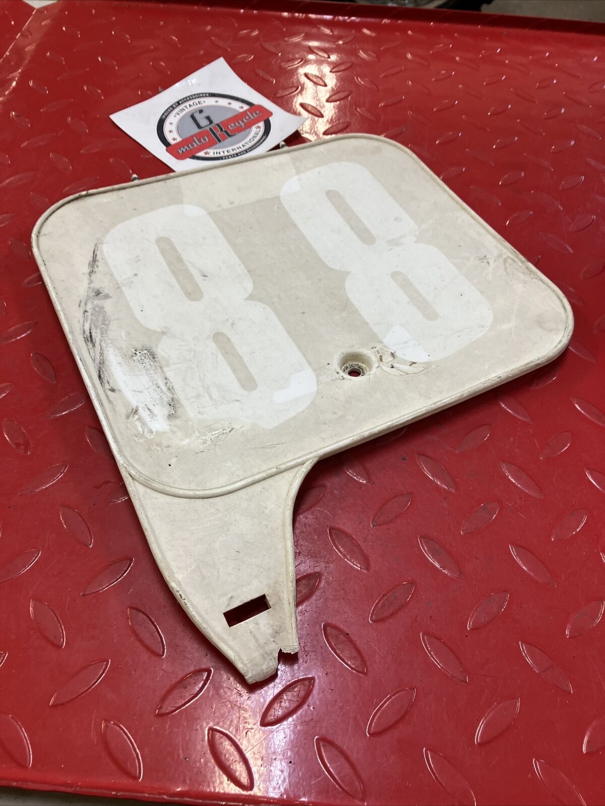 Honda CR250R 1988 front number plate panel fairing CR125R CR500R 61136-ML3-840