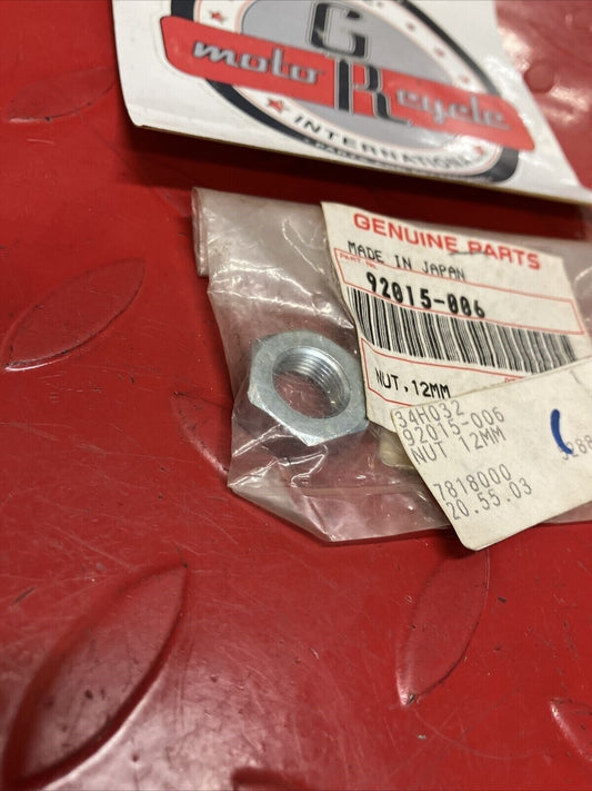 NOS KAWASAKI NUT 12MM 92015-006 K13