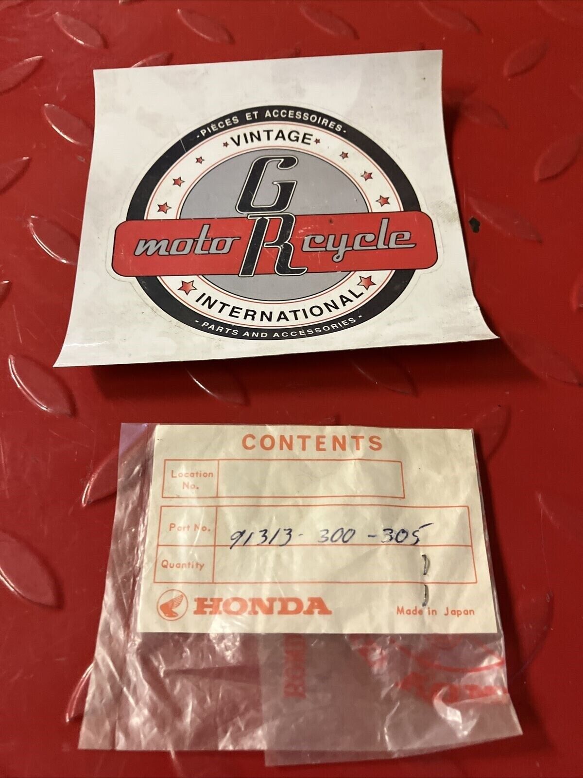 NOS HONDA CB750 O-RING 91313-300-305 H24