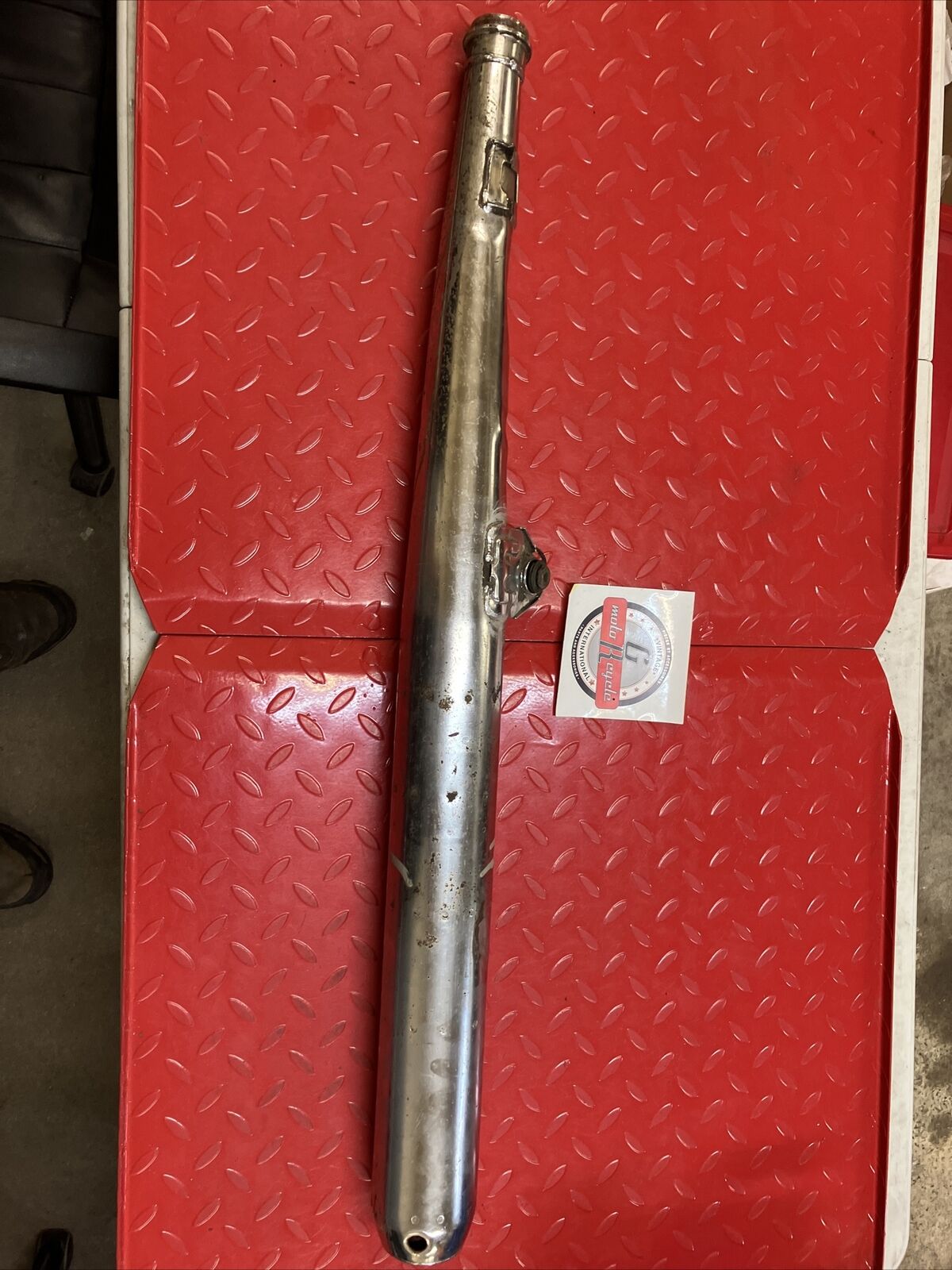 Yamaha RD400 1977 right exhaust pipe silencer 1976 1978