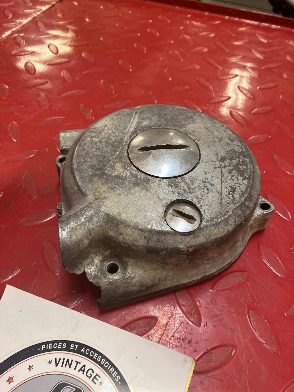 Honda TL125 1975 left crankcase stator cover 1974 1976