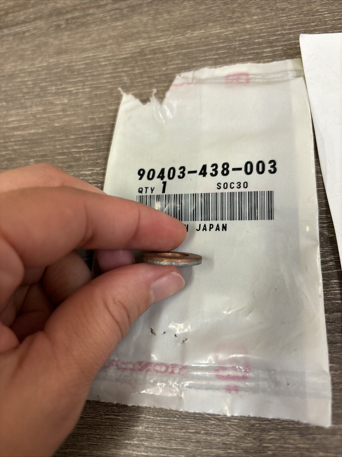NOS Honda CB1100 CB750 CB900 CBX1000 NSR250R SEAL WASHER 10MM 90403-438-003 H128