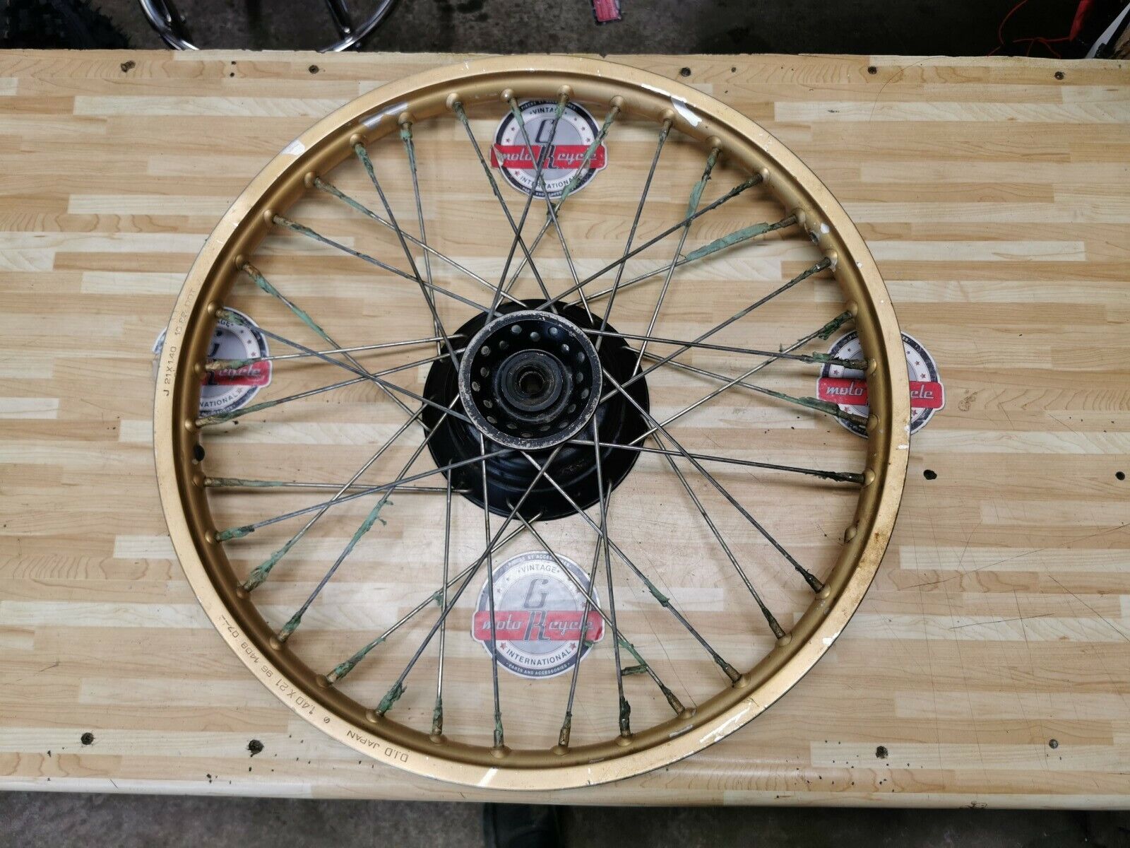 Honda XL200R 1983 front wheel rim hub 1984 44601-KB9-010