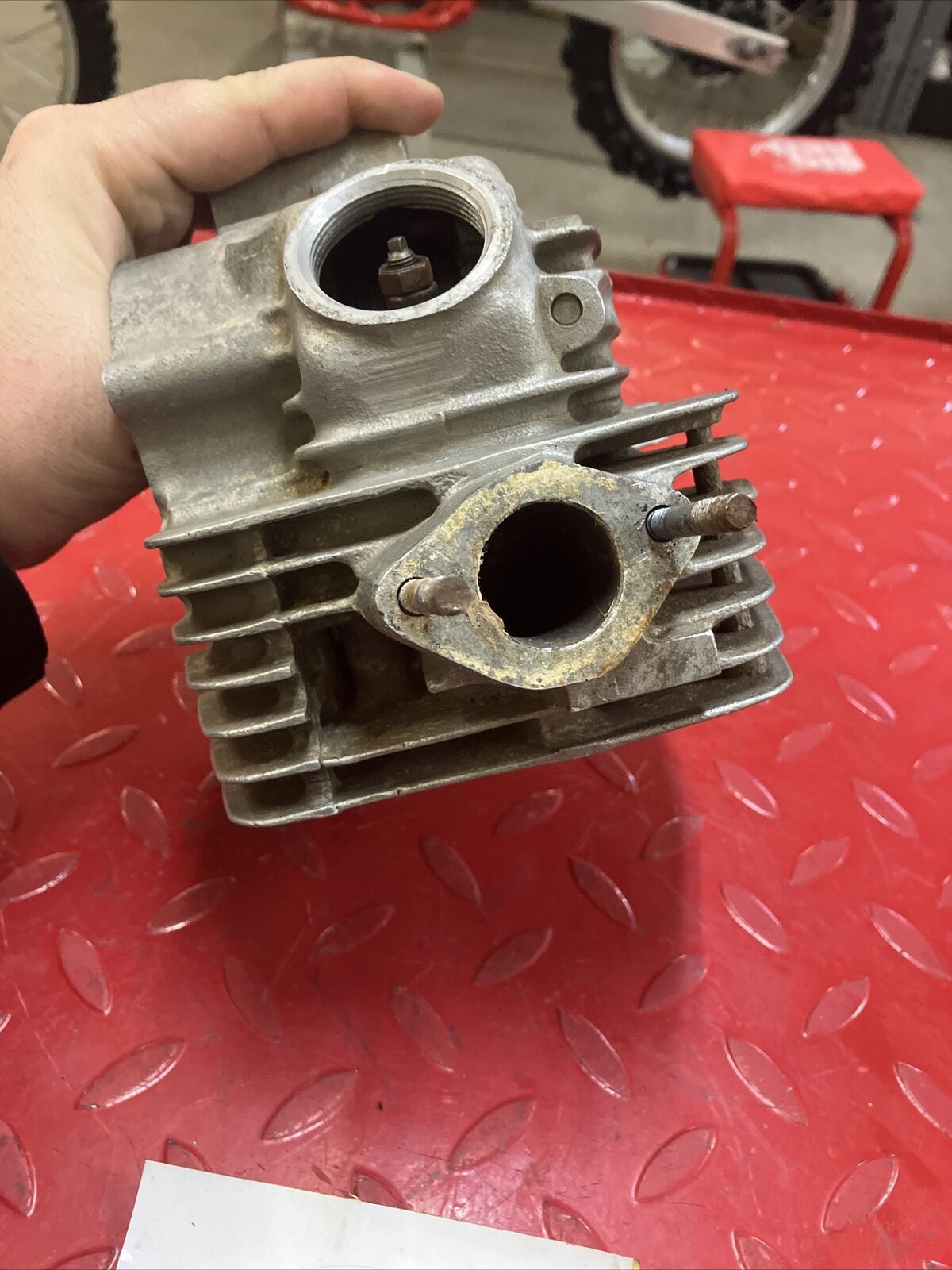 Honda TL125 1975 cylinder head 1974 1976