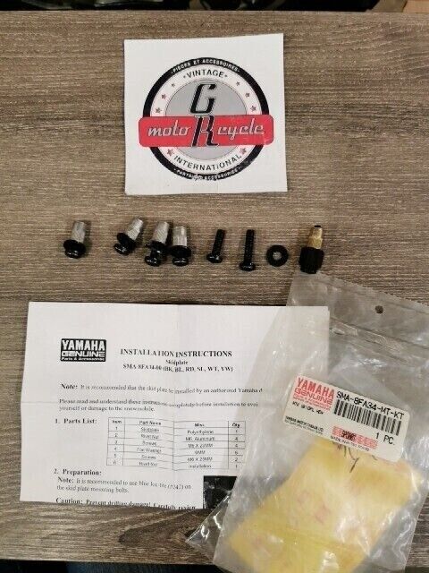 NOS YAMAHA incomplete SKID PLATE MOUNT KIT SMA-8FA34-MT-KT Y108