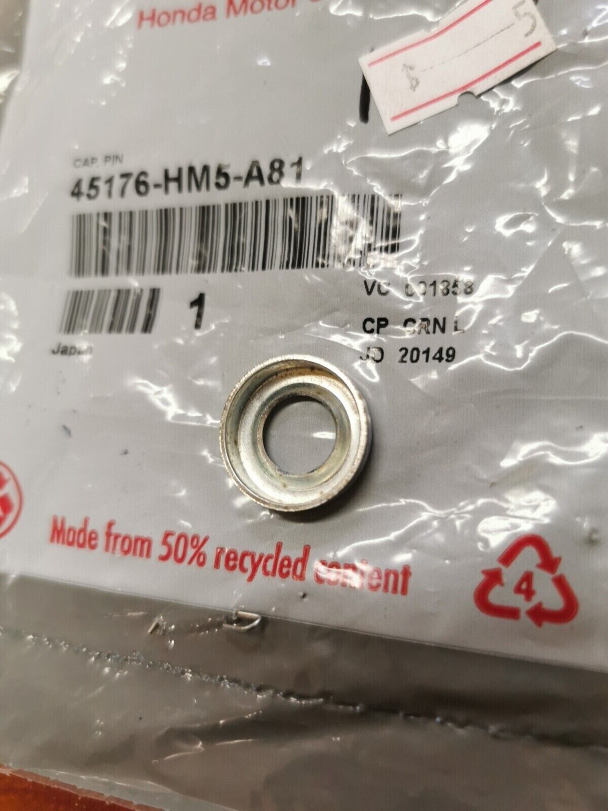 NOS Honda TRX350 TRX300 TRX450 TRX400 TRX650 TRX500 PIN CAP 45176-HM5-A81 H32
