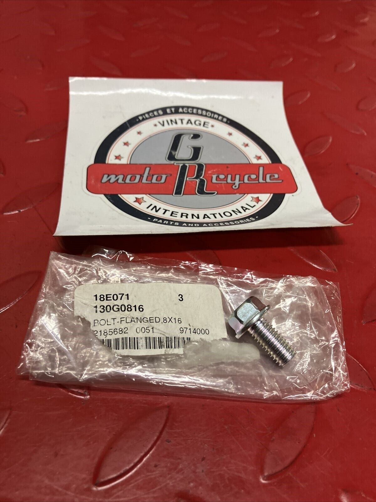 NOS KAWASAKI BOLT FLANGED 8X16 130G0816 K13