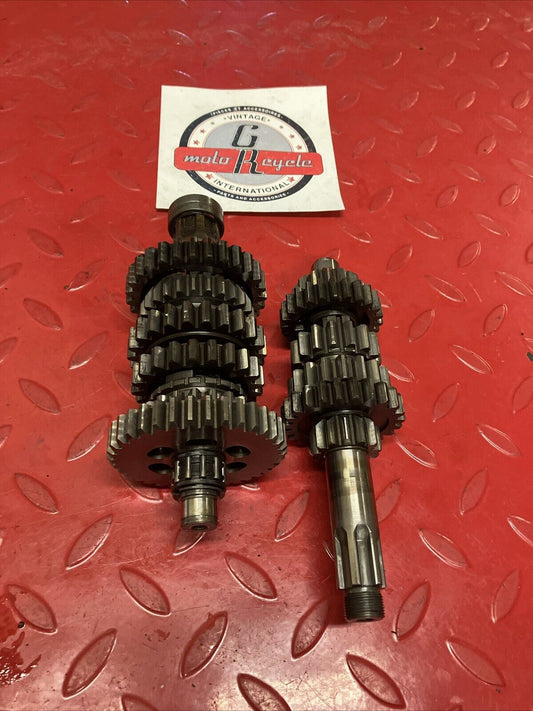 Kawasaki KDX200 1986 transmission tranny mainshaft countershaft 13127-1132 2