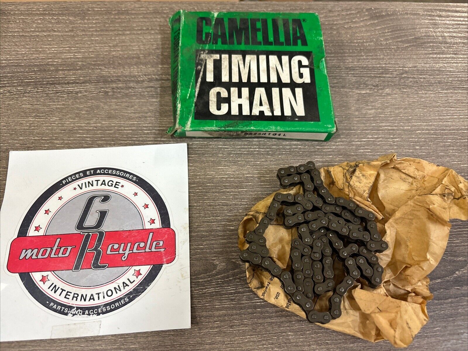 NOS TSUBAKI YAMAHA 1987 - 1996 TW200 82 83 XT200 LT-4WD CAM CHAIN BS25H-104L J62