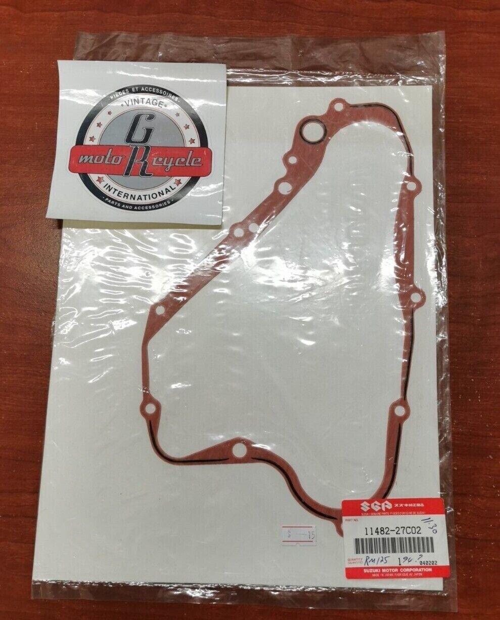NOS Suzuki RM85 RM125 RM80 CLUTCH COVER GASKET 11482-27C02 S31