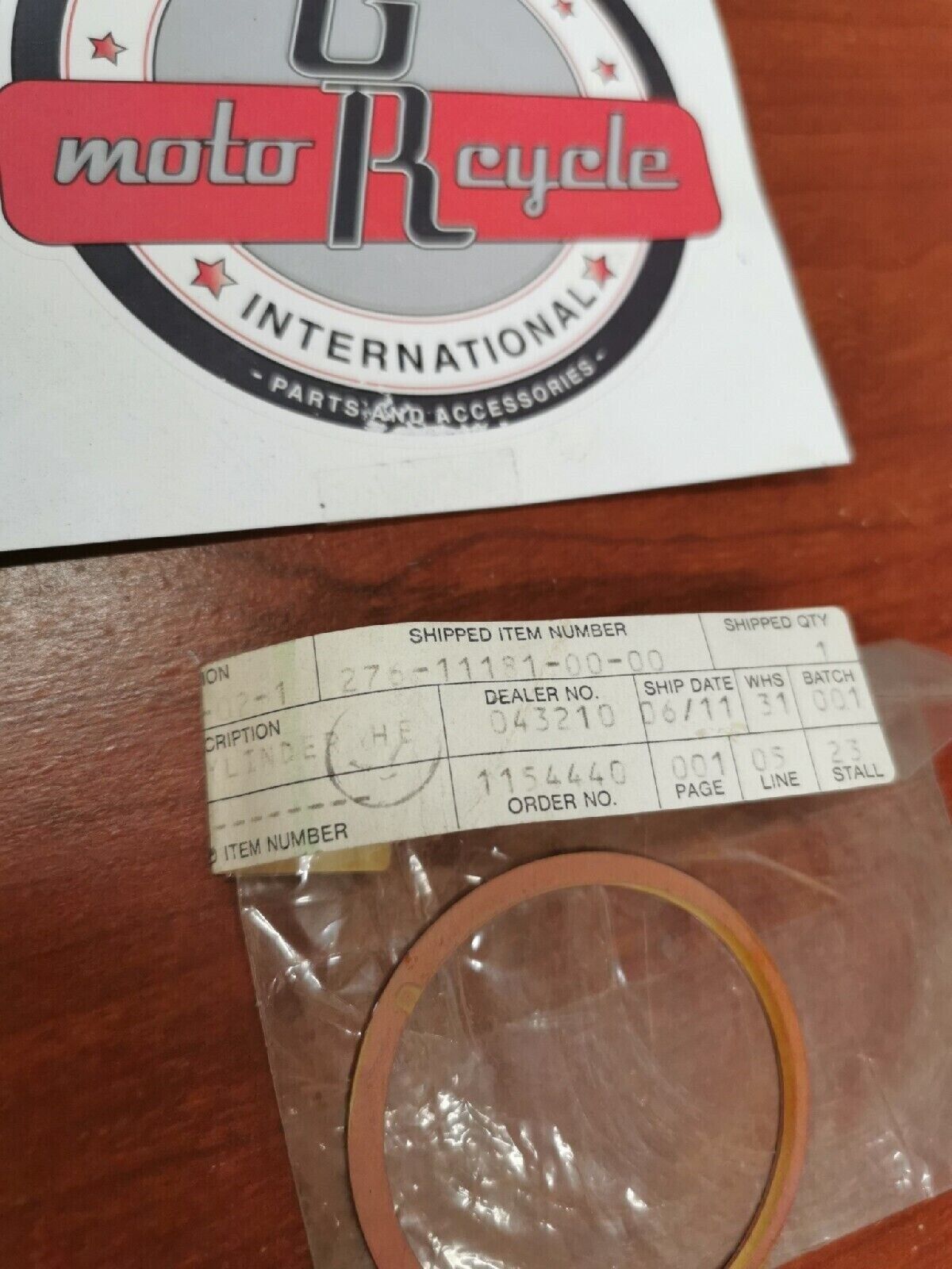 NOS Yamaha HT1 DT100 MX100 CYLINDER HEAD GASKET 276-11181-00-00 Y78