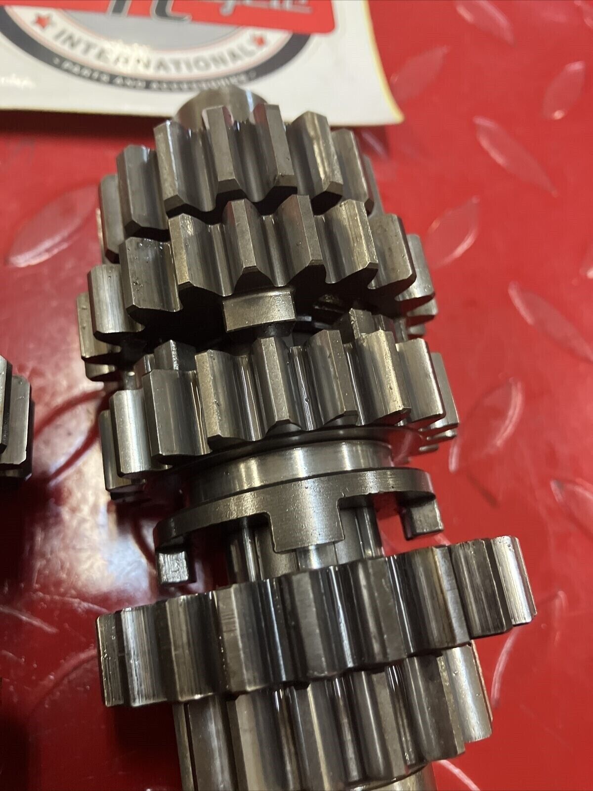 Honda CR250R 1986 transmission mainshaft countershaft main counter shaft gear 3