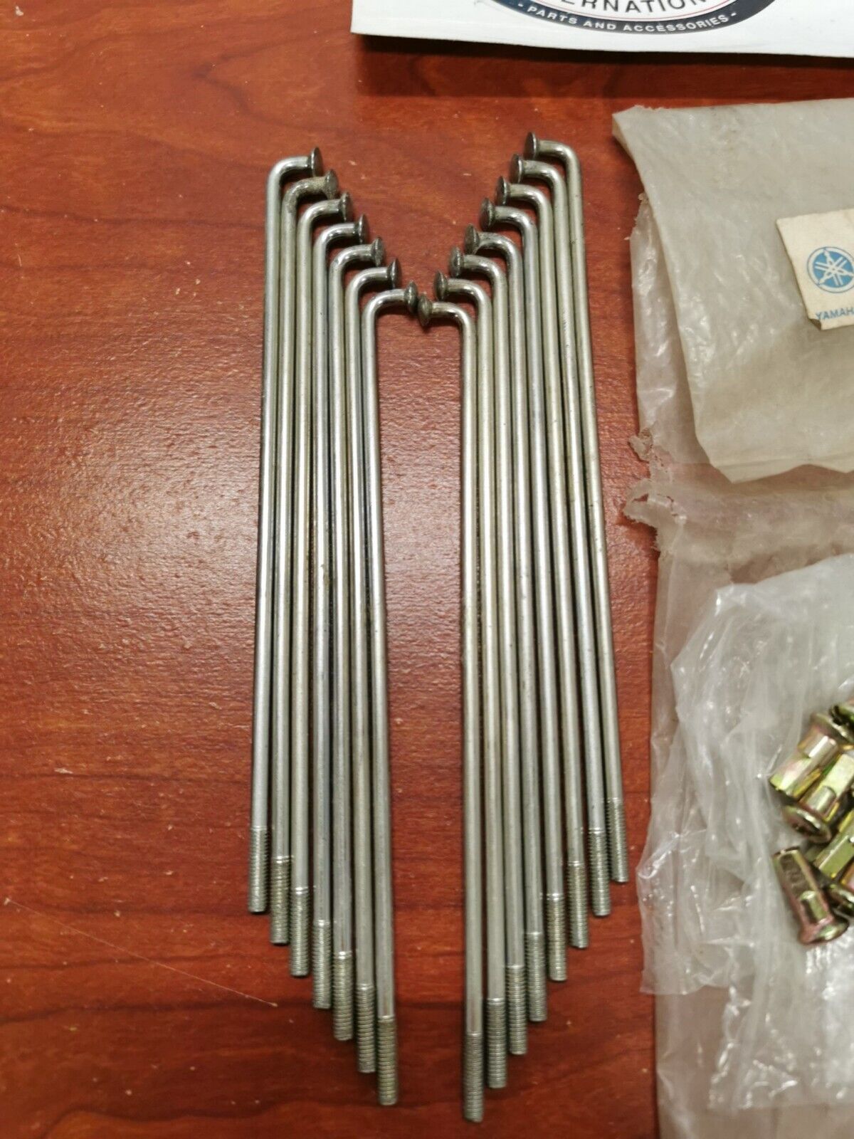 NOS Yamaha RT100 DT100 TTR125 REAR SPOKE SET INCOMPLETE 538-25304-10-00 Y88