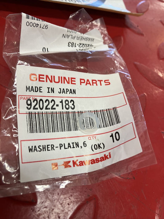 NOS KAWASAKI WASHER PLAIN 6.2X11X1.5 92022-183 K11
