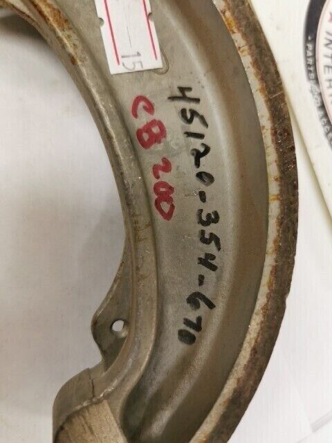 NOS HONDA CA175 1969 CB175 CL175 SL350 1970 SHOE FRONT BRAKE 45120-354-670 H70